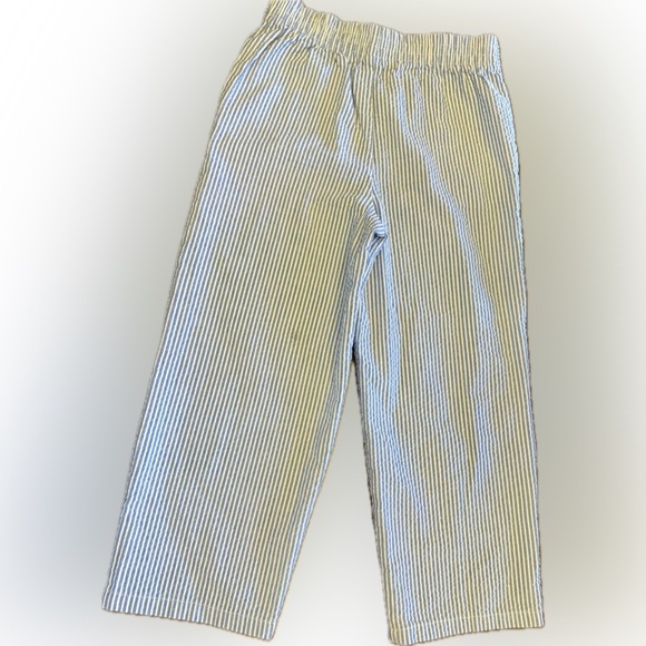 Boy's Classic Striped Seersucker Pants - Blue/White, Size 4T, elastic waist,NWOT - Picture 2 of 7